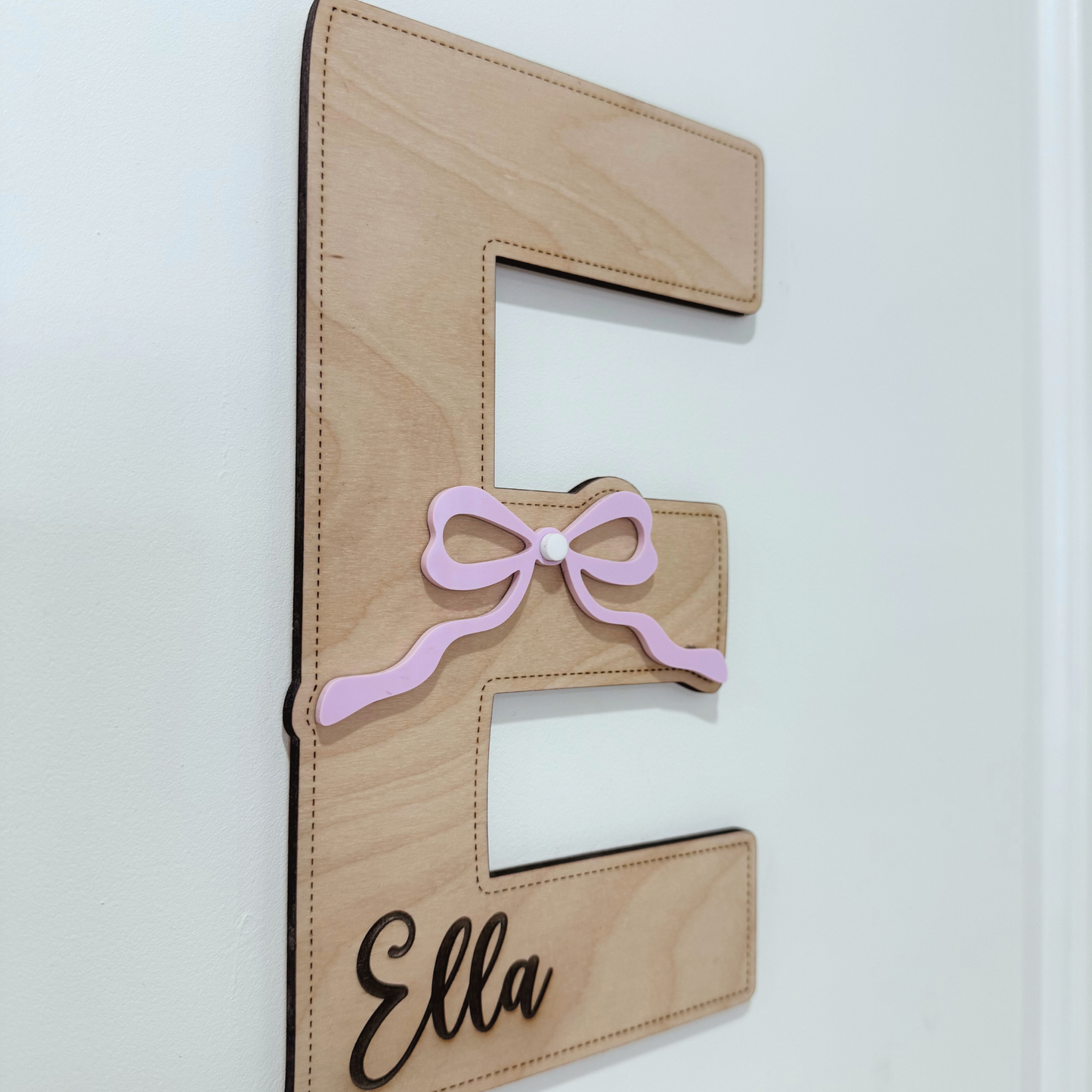Custom Nursery Initial Wall Decor, Personalized Wooden Letter Name Sign For kids, Baby Room Neutral Decor, Custom Neutral Kids Room Initial.