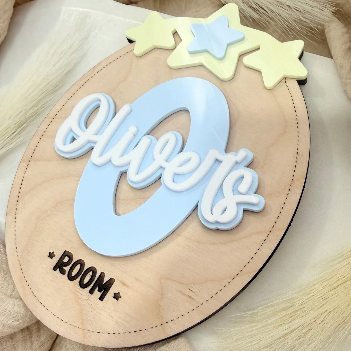 Kids Name Bedroom Sign, Custom Siblings Name Door Sign, Nursery Wall Sign, Personalized Kids Room Decor, Custom Scalloped bow Theme Decor.
