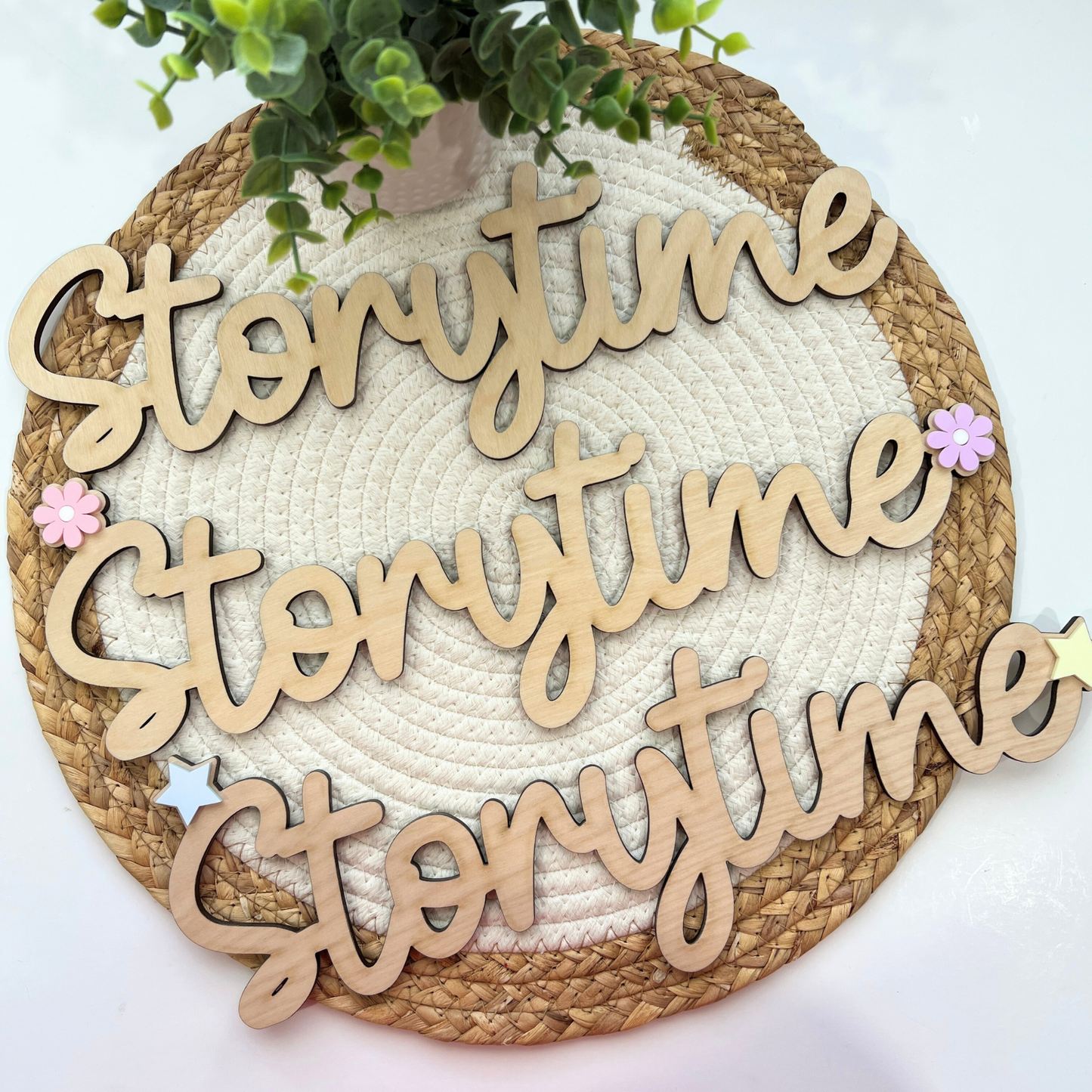 Personalized Kids Library Sign | Custom Storytime Wall Decor | Reading Nook Sign | Playroom & Nursery Decor | Kids Bookshelf Sign