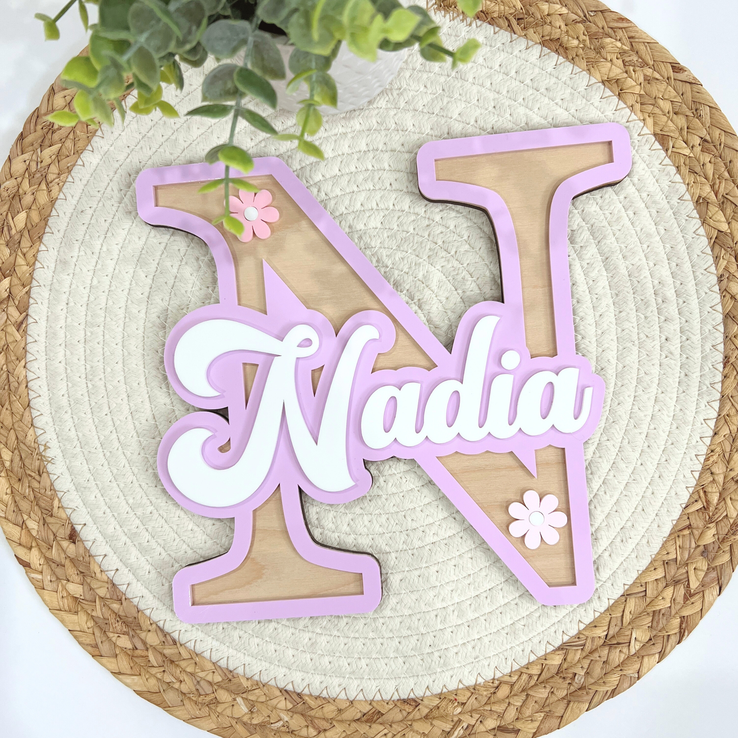 Custom Kids Name Sign | Personalized Nursery Name Sign, Baby Name Door Sign, Playroom Decor, Kids Room Wall Decor.