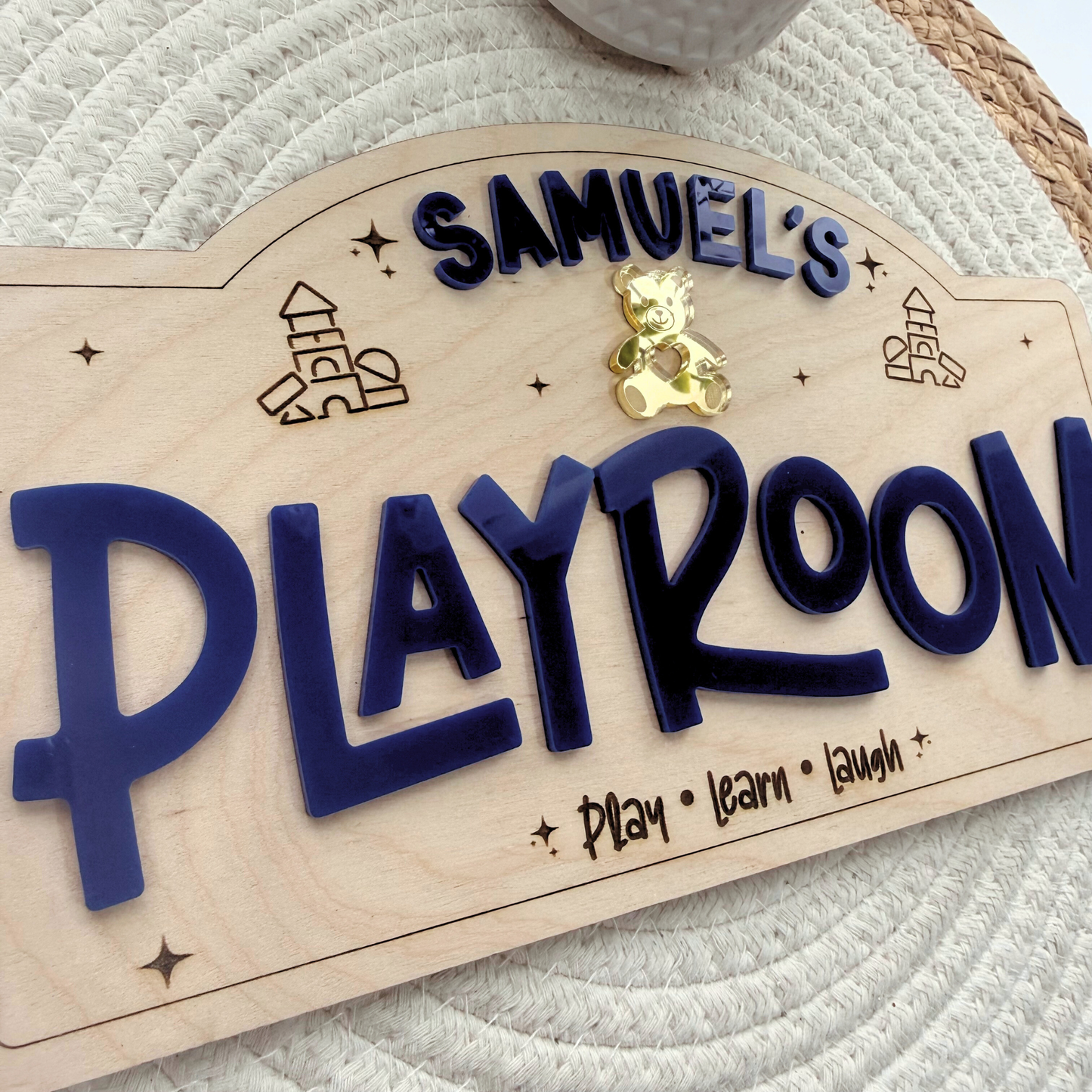 Kids Pretend Play Sign | Personalized Playroom Sign, Play Kitchen Decor, Kids Boutique Sign, Playroom Wall Decor.