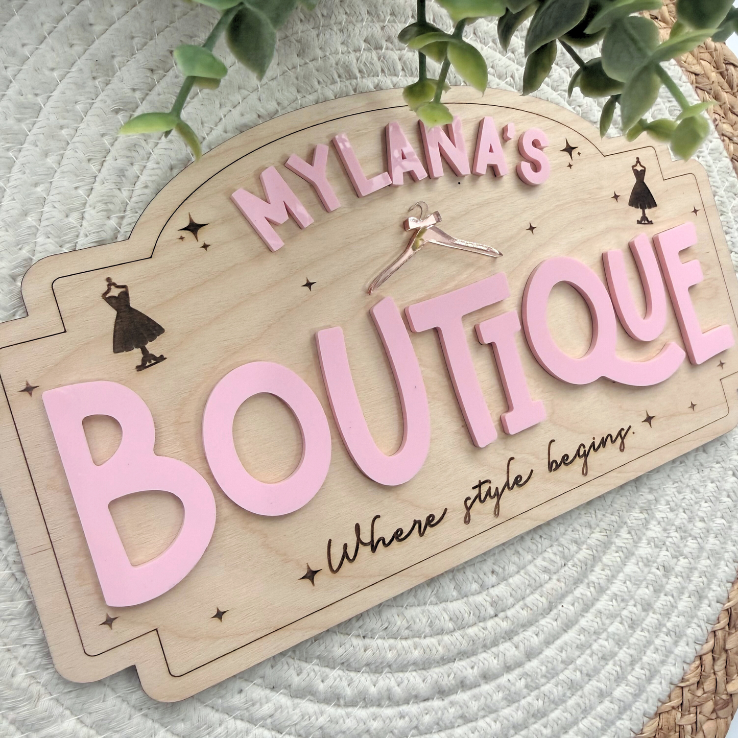 Kids Pretend Play Sign | Personalized Playroom Sign, Play Kitchen Decor, Kids Boutique Sign, Playroom Wall Decor.