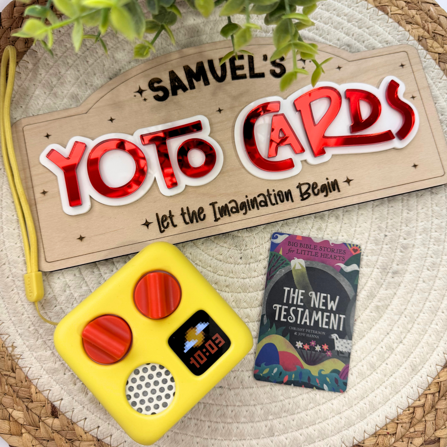 Yoto Cards Wall Sign | Personalized Tonies Display Sign, Yoto Player Accessories, Kids Listening Station Decor.