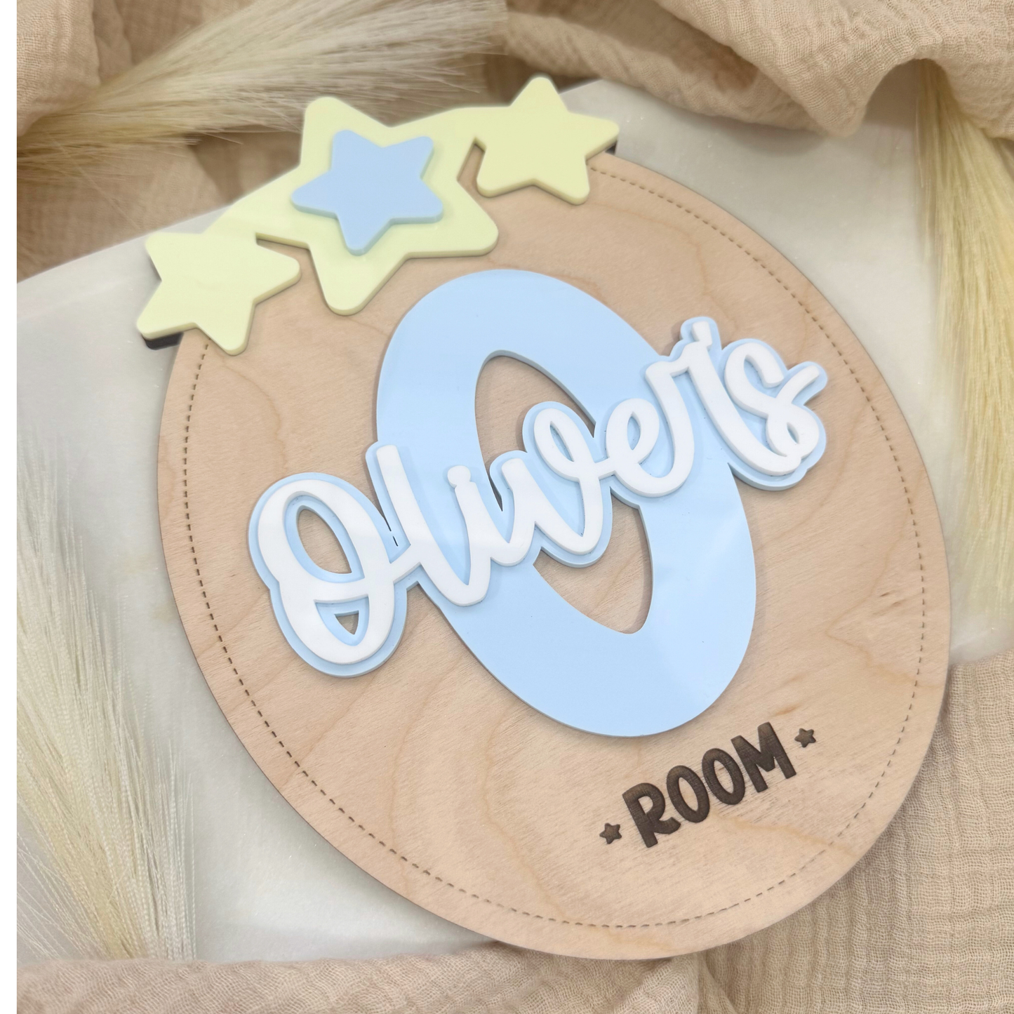 Kids Name Bedroom Sign, Custom Siblings Name Door Sign, Nursery Wall Sign, Personalized Kids Room Decor, Custom Scalloped bow Theme Decor.