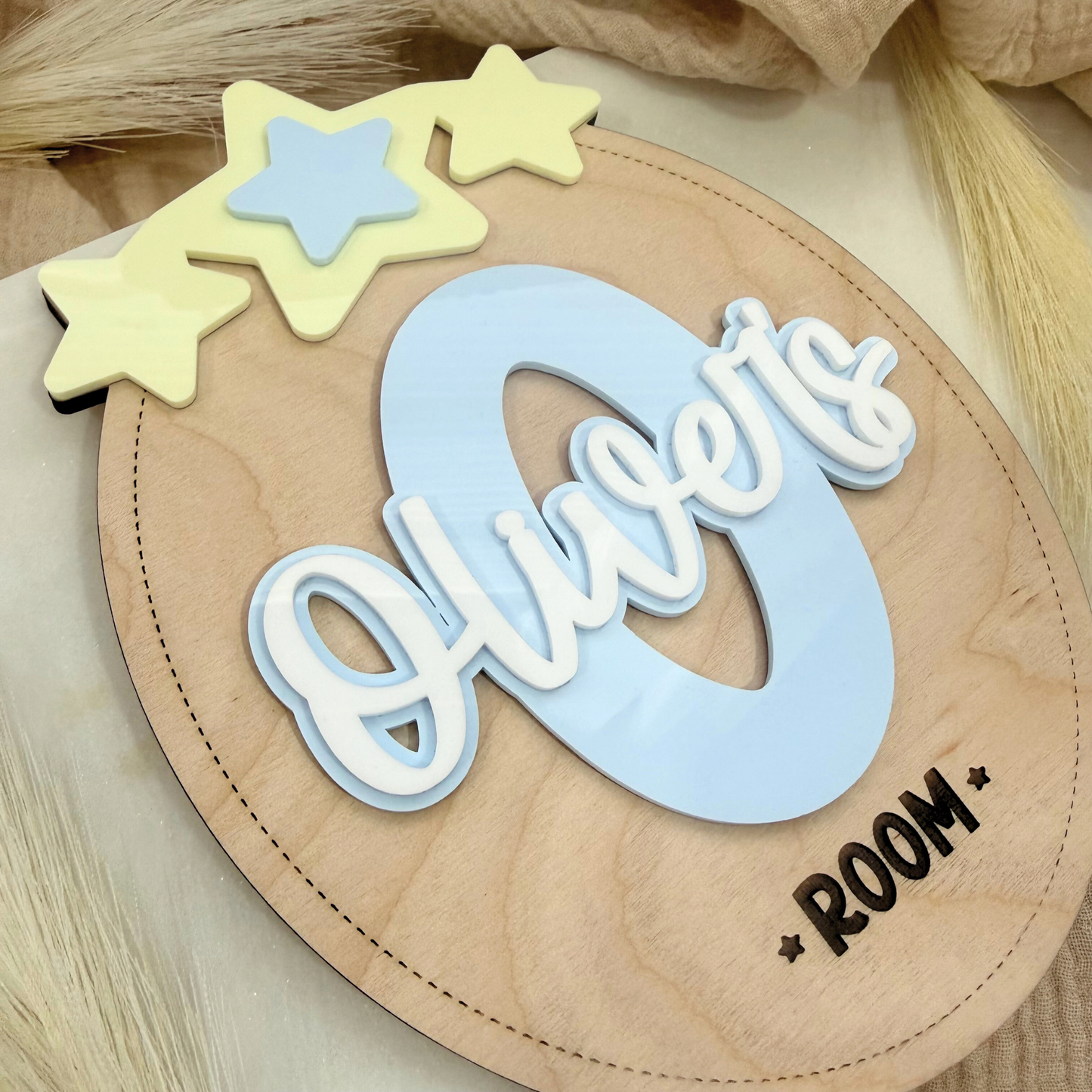 Kids Name Bedroom Sign, Custom Siblings Name Door Sign, Nursery Wall Sign, Personalized Kids Room Decor, Custom Scalloped bow Theme Decor.