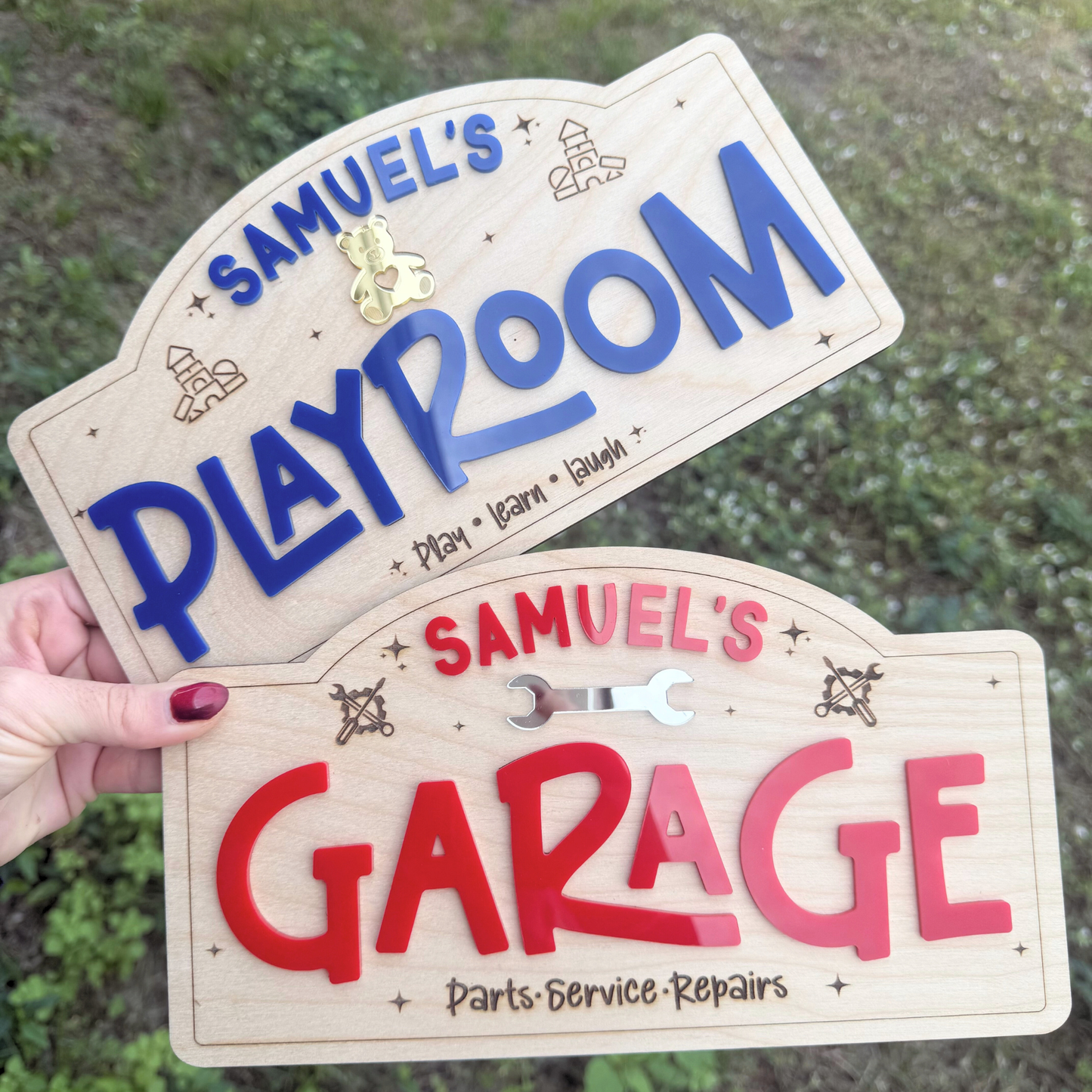 Kids Pretend Play Sign | Personalized Playroom Sign, Play Kitchen Decor, Kids Boutique Sign, Playroom Wall Decor.