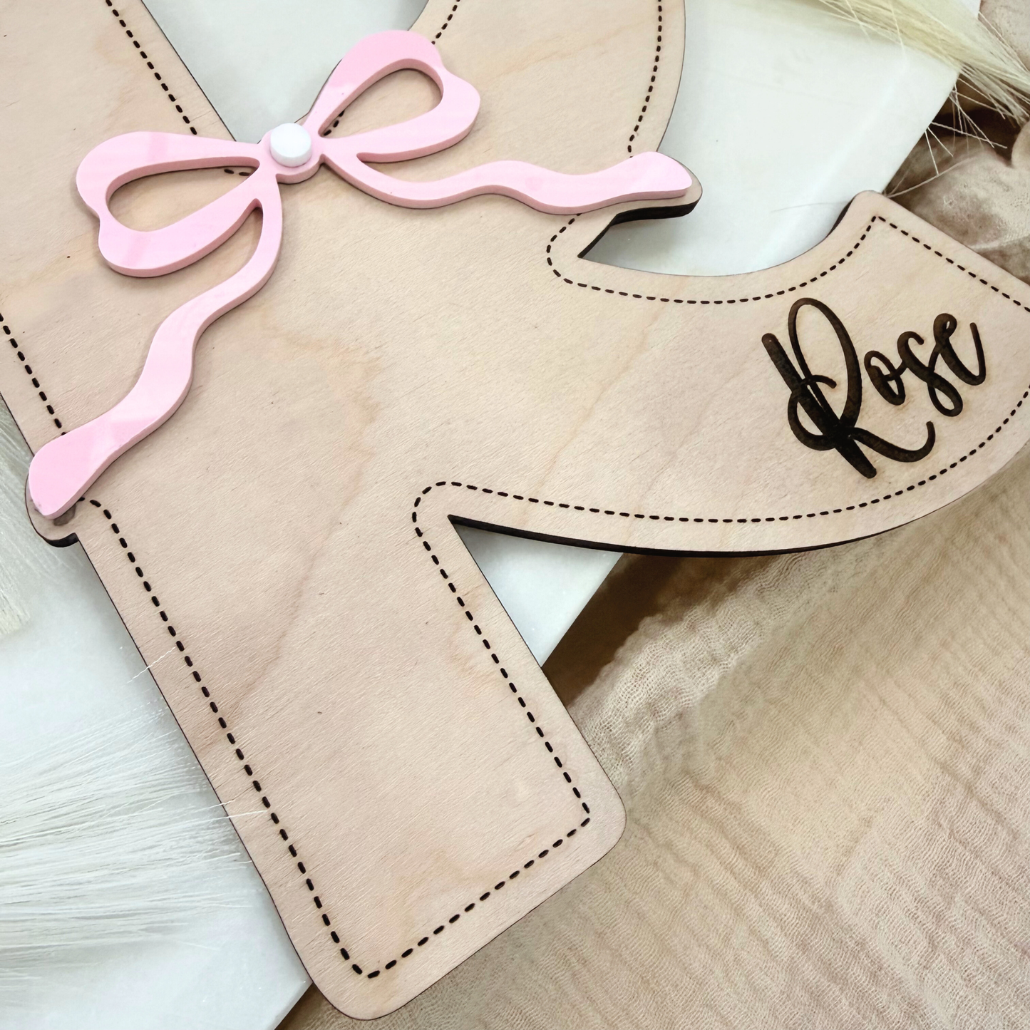 Custom Nursery Initial Wall Decor, Personalized Wooden Letter Name Sign For kids, Baby Room Neutral Decor, Custom Neutral Kids Room Initial.