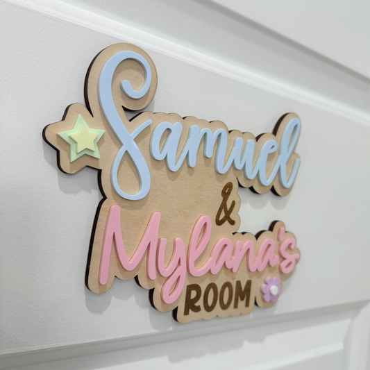 Custom Kids Door Sign | Personalized Kids Room Name Sign, Nursery Door Sign, Playroom Wall DecorCustom Kids Door Sign | Personalized Kids Room Name Sign, Nursery Door Sign, Playroom Wall Decor