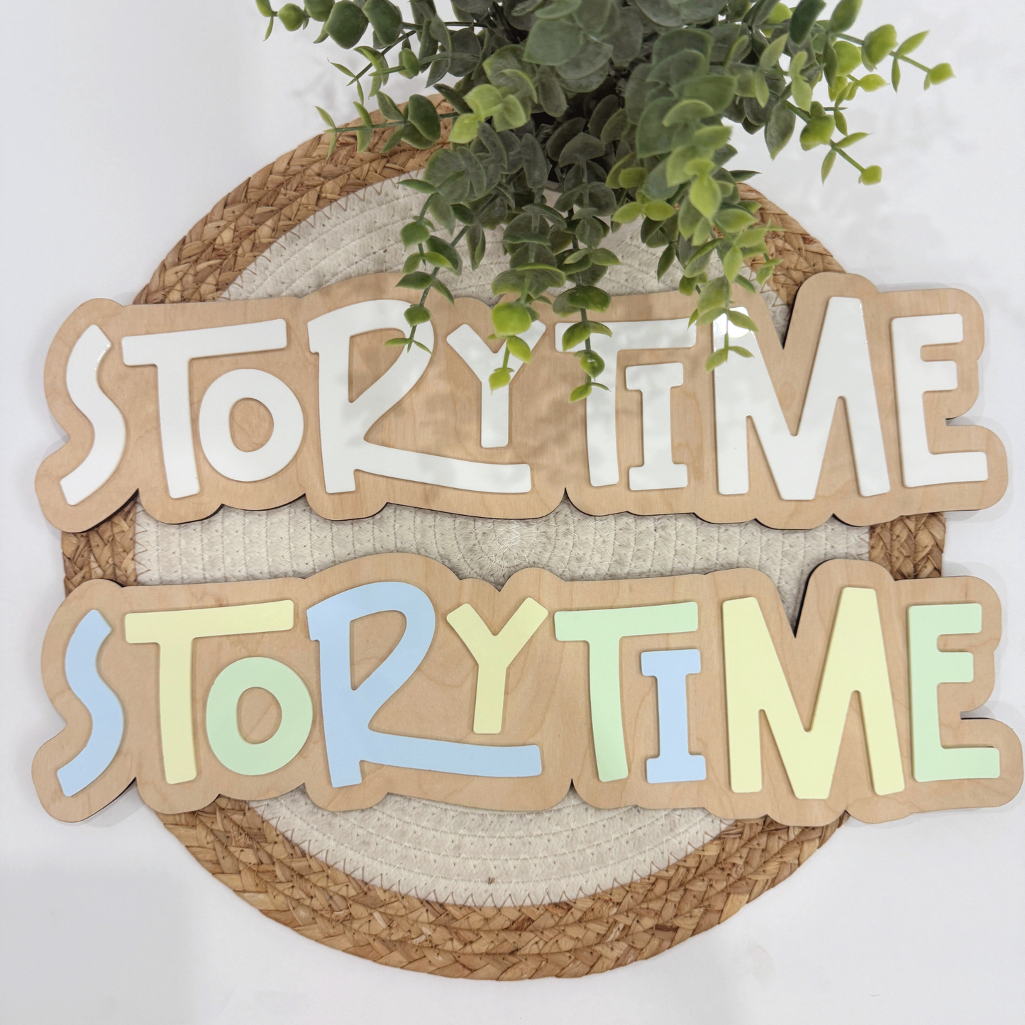 Kids Library Sign | Personalized Storytime Sign, Kids Reading Corner Decor, Kids Bookshelf Decor, Playroom Library Sign.