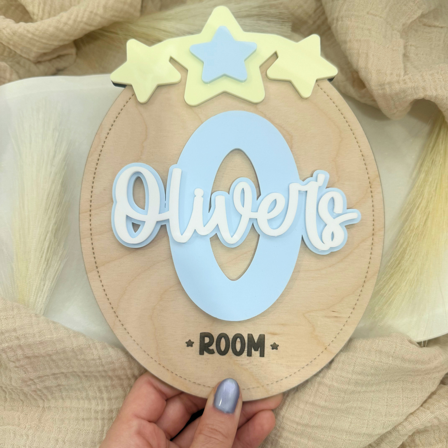 Kids Name Bedroom Sign, Custom Siblings Name Door Sign, Nursery Wall Sign, Personalized Kids Room Decor, Custom Scalloped bow Theme Decor.