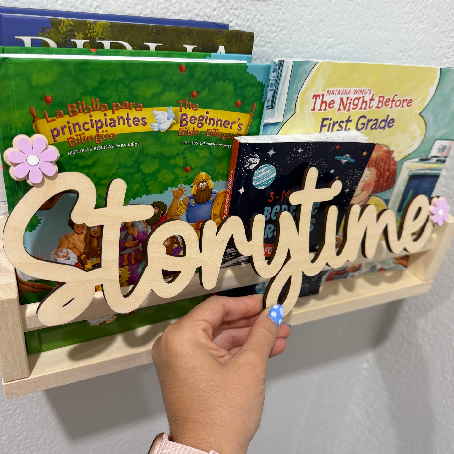 Personalized Kids Library Sign | Custom Storytime Wall Decor | Reading Nook Sign | Playroom & Nursery Decor | Kids Bookshelf Sign