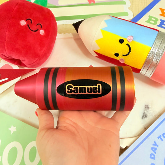 Personalized 3D Printed Crayon Case, Custom Name Crayon Box, Kids 24 3D Crayon Holder, Back to School Gift, Custom Kids Coloring Organizer.