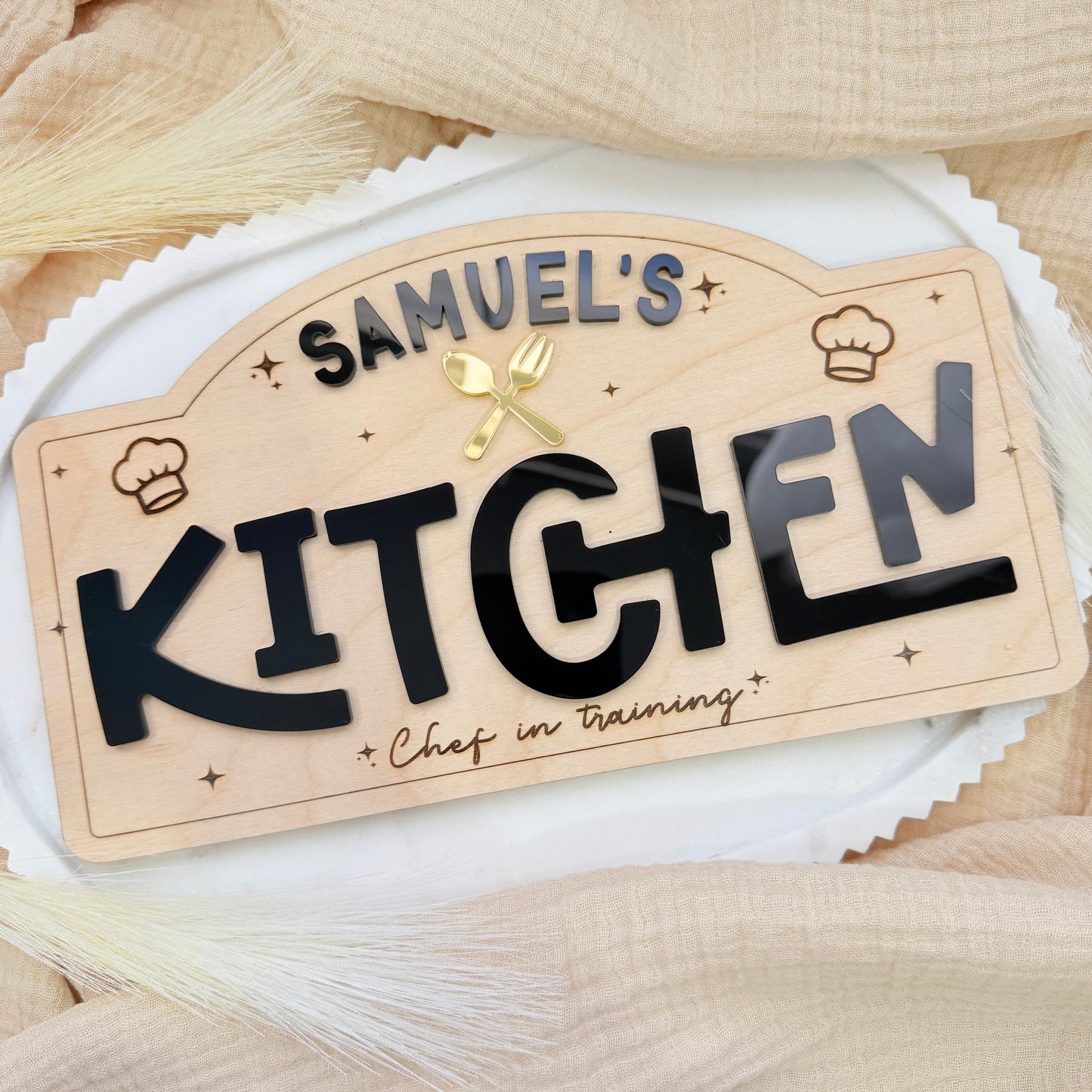 Kids Pretend Play Sign | Personalized Playroom Sign, Play Kitchen Decor, Kids Boutique Sign, Playroom Wall Decor.