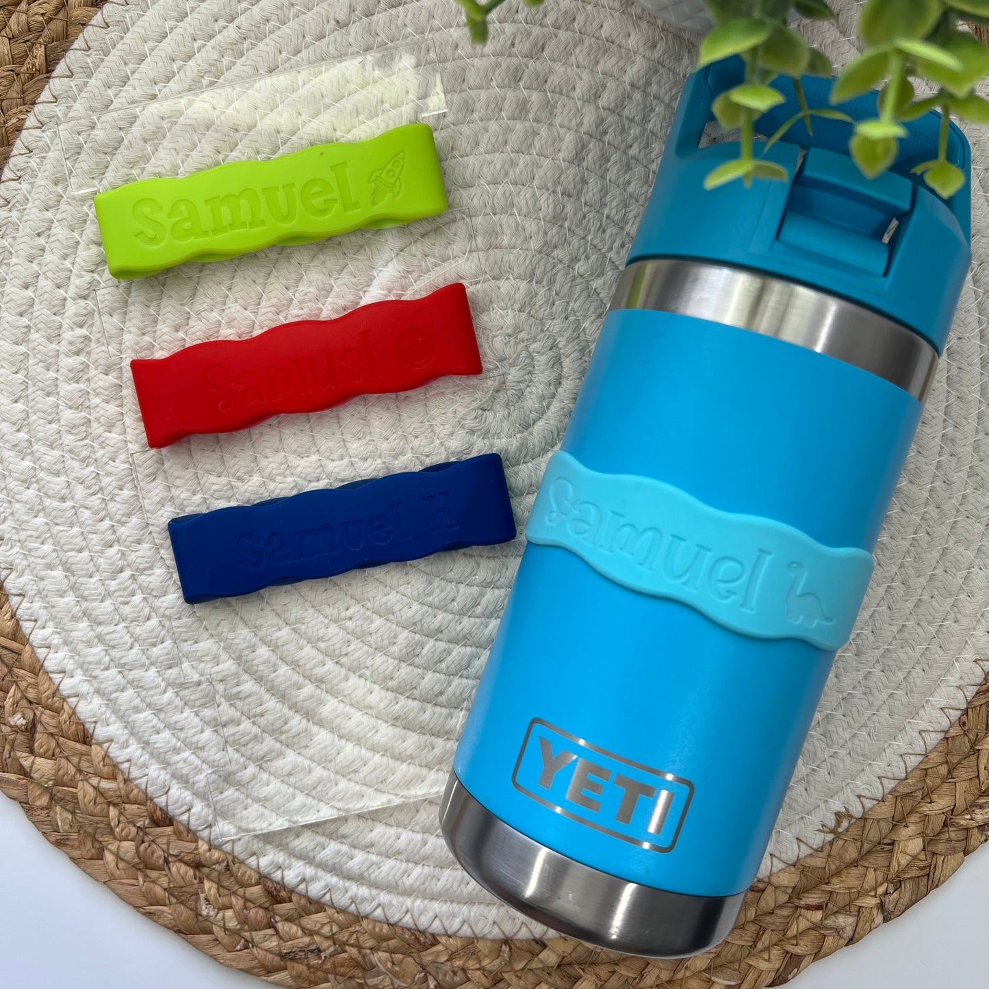 Custom Kids Water Bottle Bands, Personalized BoPersonalized Kids Water Bottle Bands | Custom Name Bottle Band for Sippy Cups, Baby Bottles & School Water Bottles.